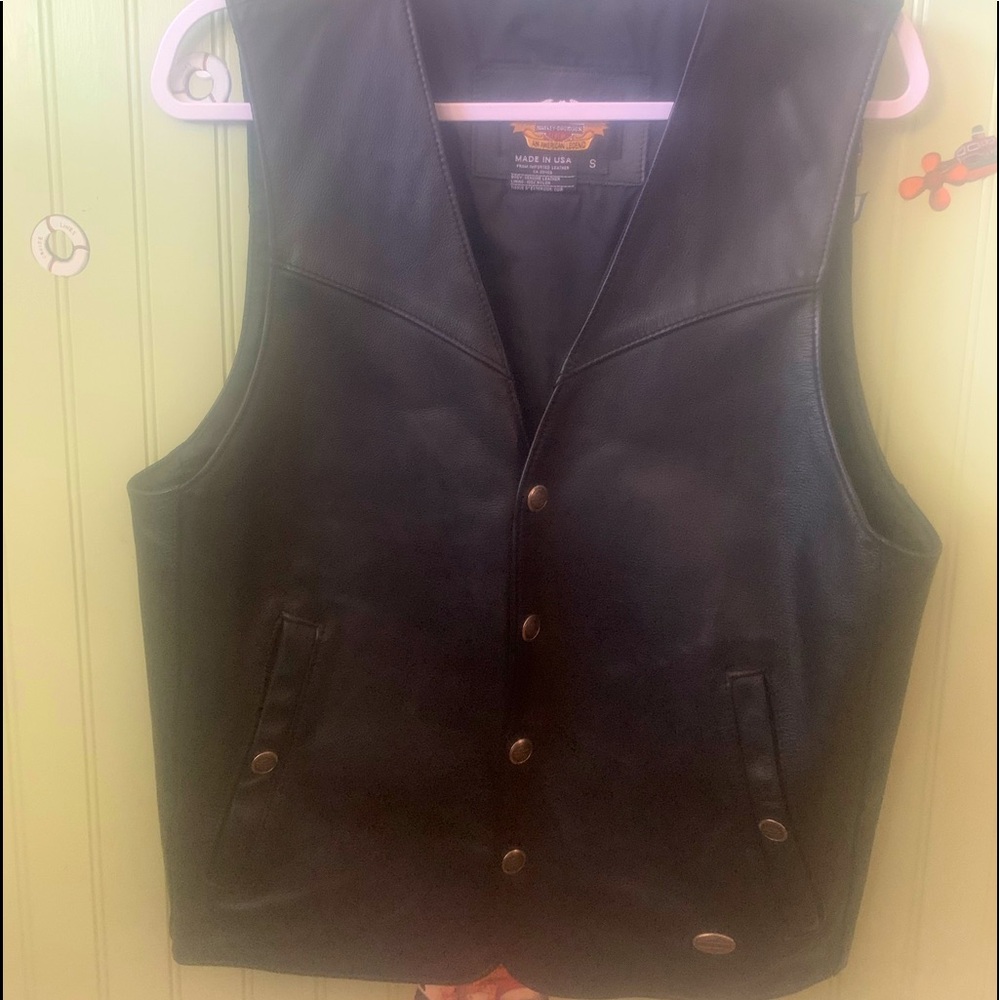 Harley Davidson LIKE NEW! Leather Vest